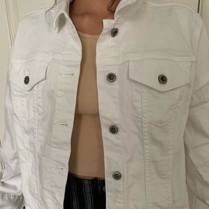 White denim jacket